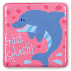 Stephen Joseph Silly Squares Dolphin Magnet