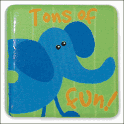 Stephen Joseph Silly Squares Elephant Magnet