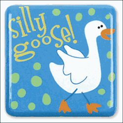 Stephen Joseph Silly Squares Goose Magnet