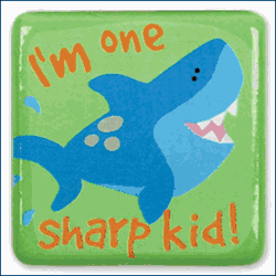 Stephen Joseph Silly Squares Shark Magnet