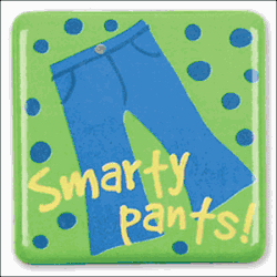 Stephen Joseph Silly Squares Smart Pants Magnet
