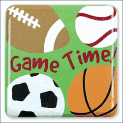 Stephen Joseph Silly Squares Sports Magnet