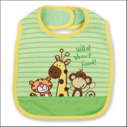 Stephen Joseph Zoo Animals Baby Bib