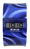 Streamline Blue Waves Time Bangle Watch