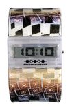 Streamline Checker Time Bangle Watch