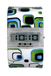 Streamline Cool Geo Time Bangle Watch