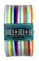 Streamline Cool Stripe Time Bangle Watch