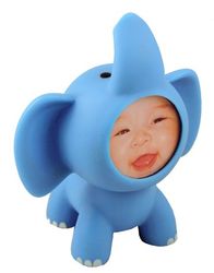 Streamline Elephant Rocking Animal Photo Frame