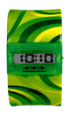 Streamline Green Waves Time Bangle Watch