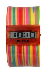 Streamline Hot Stripe Time Bangle Watch