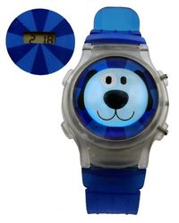 Streamline Kids Blue Dog Flip Top Watch