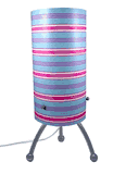 Streamline Modish Decor Blue Candy Stripe Tri-Leg Lamp