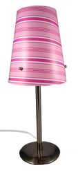 Streamline Modish Decor Pink Candy Stripe Desk Lamp