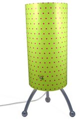 Streamline Modish Decor Pink on Green Dots Tri-Leg Lamp
