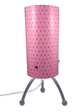 Streamline Modish Decor Pink on Pink Dots Tri-Leg Lamp