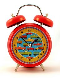 Streamline Red Traffic Trucks Alarm Clock-Discontinued