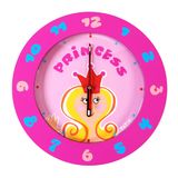 Tatiri Pink Princess Wall Clock