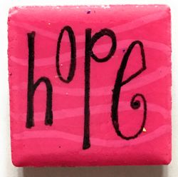 EachanOriginal Tile Magnet Hope