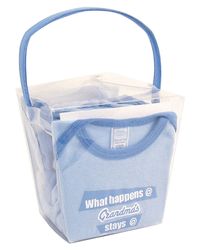 Trend Lab Baby What happens @ Grandmas... Blue or Pink Fortune Gift Set