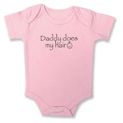 Trend Lab Daddy Does My Hair Baby Message Bodysuit