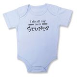Trend Lab I Do All My Own Stunts Baby Message Onesie