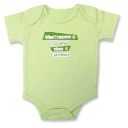 Trend Lab What Happens at Grandmas... Baby Onesie