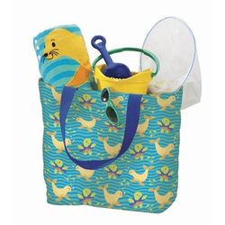Turtle & Seal Kids Beach Tote 