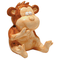Waxcessories Ceramic Monkey Bank