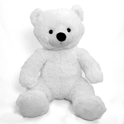 White Polar Bear 14" Sitting Plush Animal