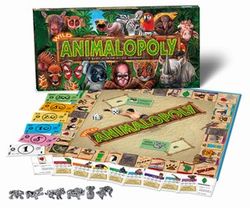 Wild Animal-Opoly Family Board Game by Late for the Sky