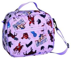 Wildkin Kids English Horse Riding (purple) Themed Lunch Bag