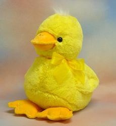 Yellow Duck 15" Sitting Plush Animal