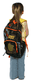 Yellow with Orange Trim Bazoongi Kids Mesh Backpack