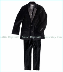 Appaman, 2-Pc Mod Suit in Black Velvet