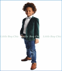 Appaman, Blazer in Forest Velvet