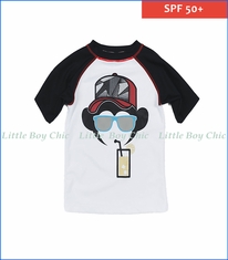 Appaman, Short Sleeve Rash Guard in Black