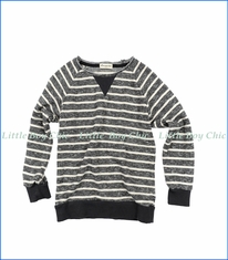 Appaman, Stripe Pullover Sweatshirt in Grey