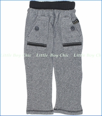 Bit'z Kids, Big Pocket French Terry Pants in Grey (c)