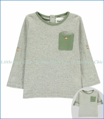 Blune, Fair-Isle Medina Sweatshirt with Roll-up Sleeves in Grey