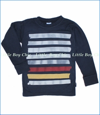 Charlie Rocket, Taped Up Tee in Navy (c)