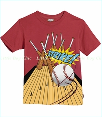 City Threads, Strike Tee in Ketchup