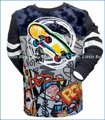 Desigual, Fermin 2fer T-shirt in Carbon in Grey