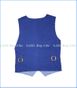 Fore!! , Linen & Plaid Reversible Vest in Blue