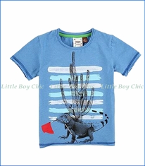 Fore!! , S/S Iguana Cactus T-Shirt in Blue