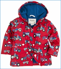 Hatley‚ Farm Tractors Raincoat in Red