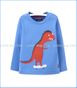 Joules, Zany Novelty Sleeve Dino Tee in White