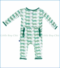 Kickee Pants, Natural Leopard Coverall