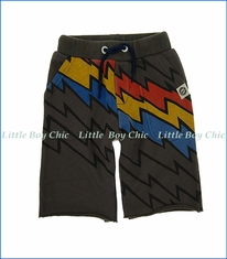 Mini Shatsu, Lightning Speed Stripe Shorts in Brown