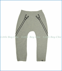 Mini Shatsu, Marker Suspender Pants in Grey