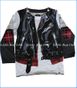 Mini Shatsu, Plaid Leather Biker Vest 2fer Romper in White